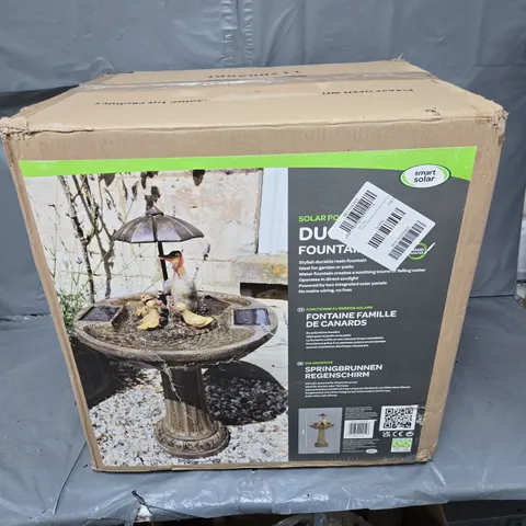 BOXED DUCK FAMILY SOLAR ON DEMAND WATER FEATURE (1 BOX)