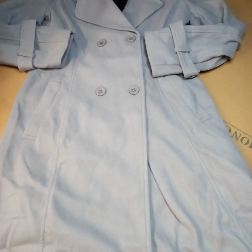 DESIGNER SLATE BLUE FORMAL OVERCOAT - MEDIUM