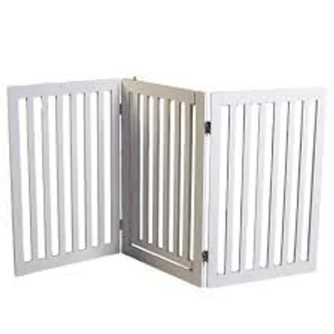 BOXED LORDS AND LABRADORS WHITE WOODEN DOG GATE (1 BOX)