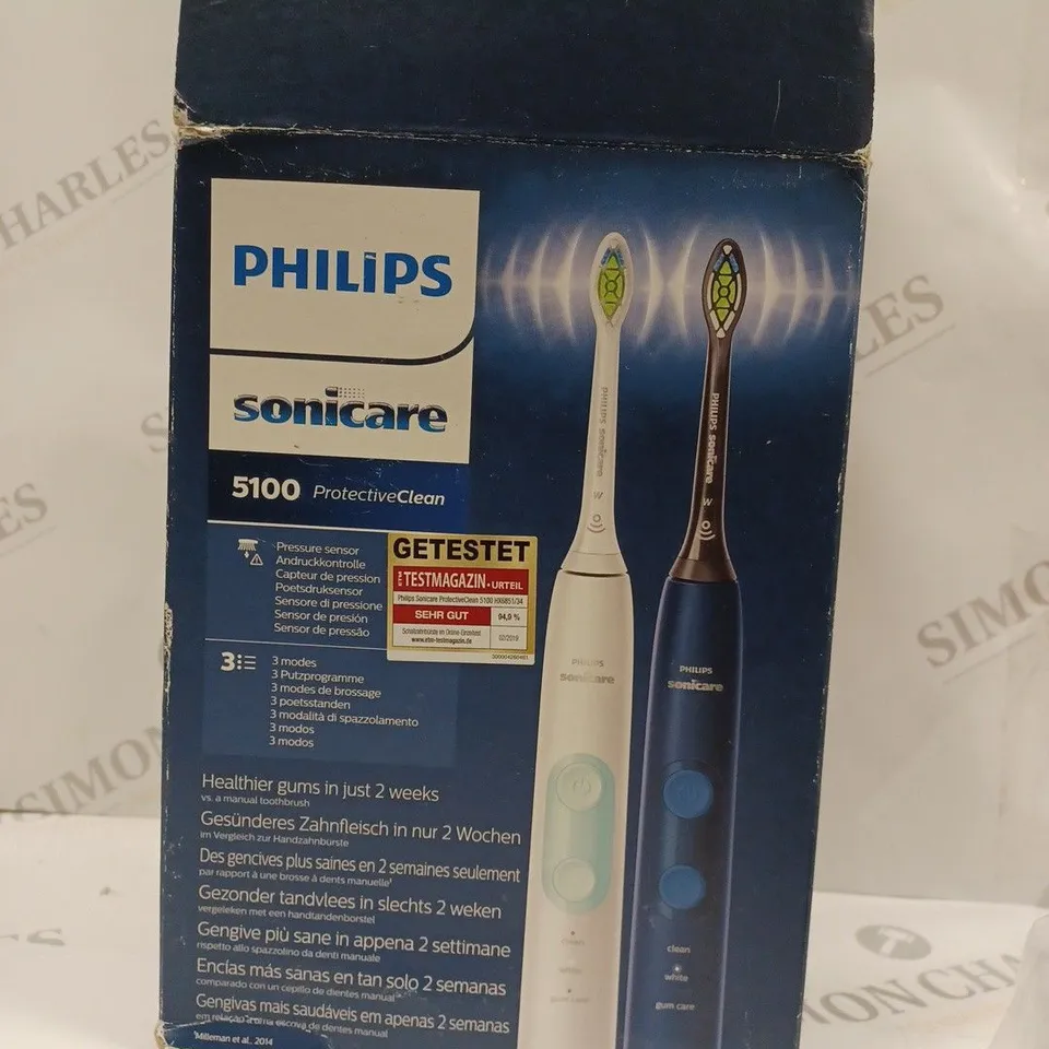 PHILIPS SONICARE 5100 PAIR OF ELECTRIC TOOTHBRUSHES
