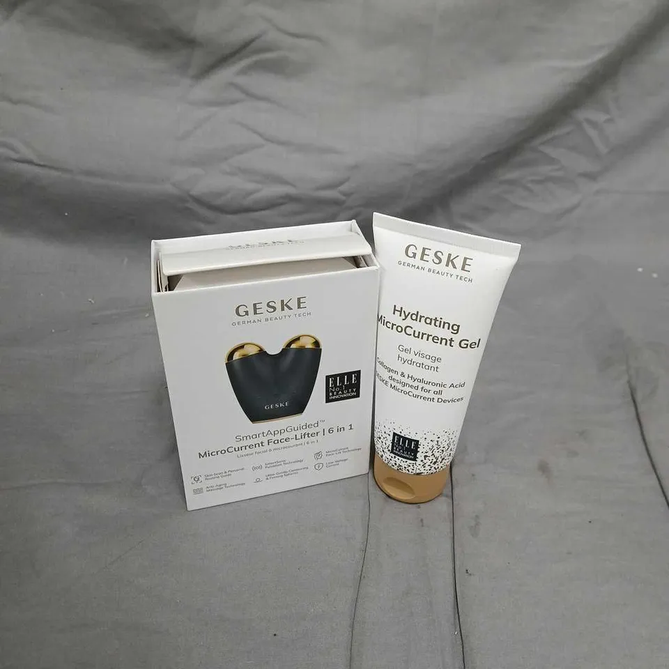 GESKE SMART APP GUIDED MICRO CURRENT FACE LIFTER – BLACK, BOXED