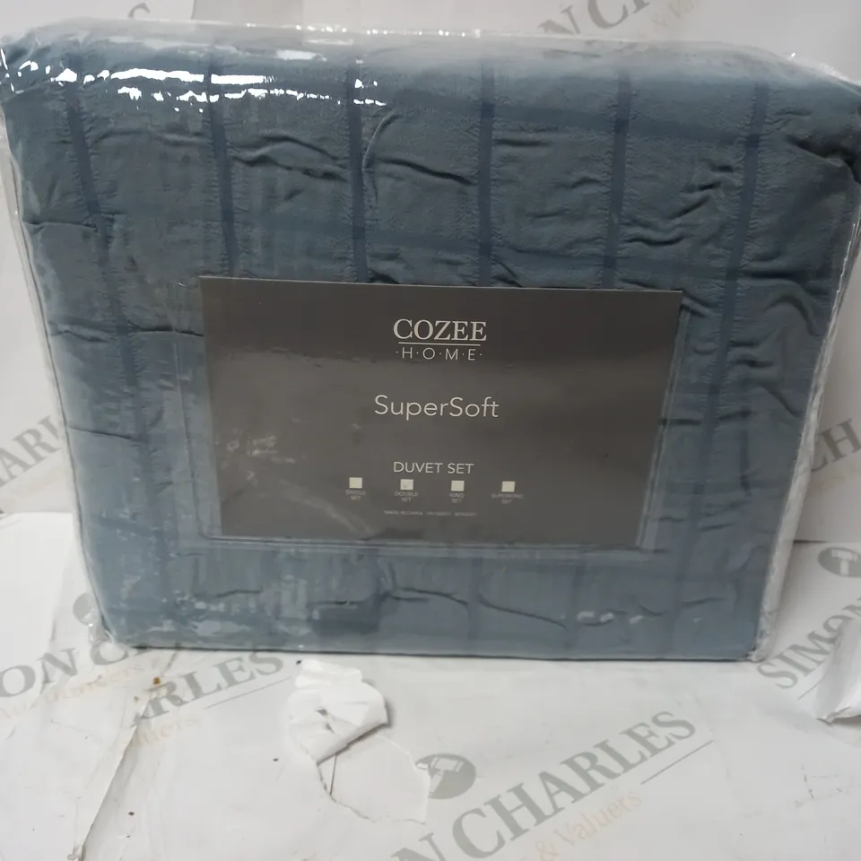 COZEE HOME SUPERSOFT DUVET SET DOUBLE