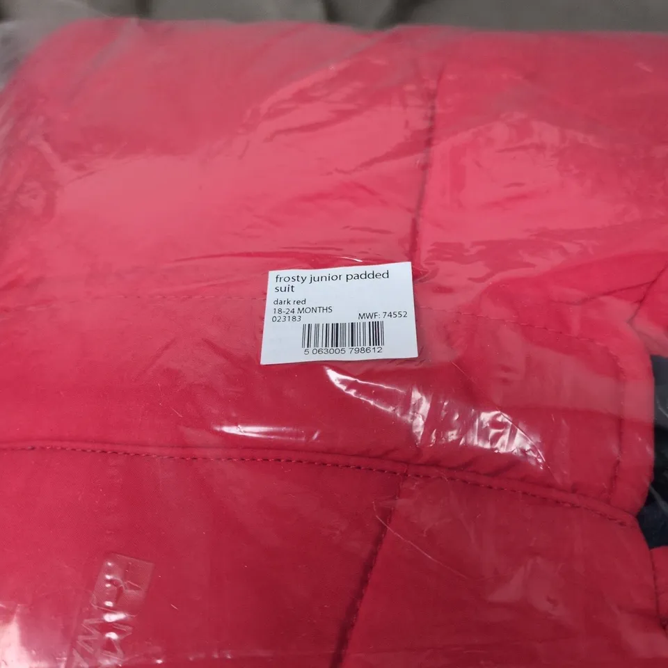 MOUNTAIN WAREHOUSE FROSTY JUNIOR PADDED DARK RED AGE 18-24 MONTHS