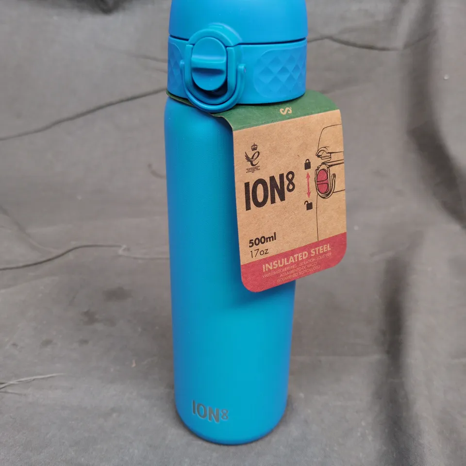 IO8 INSULATED STEEL BOTTLE IN BLUE (500ML)