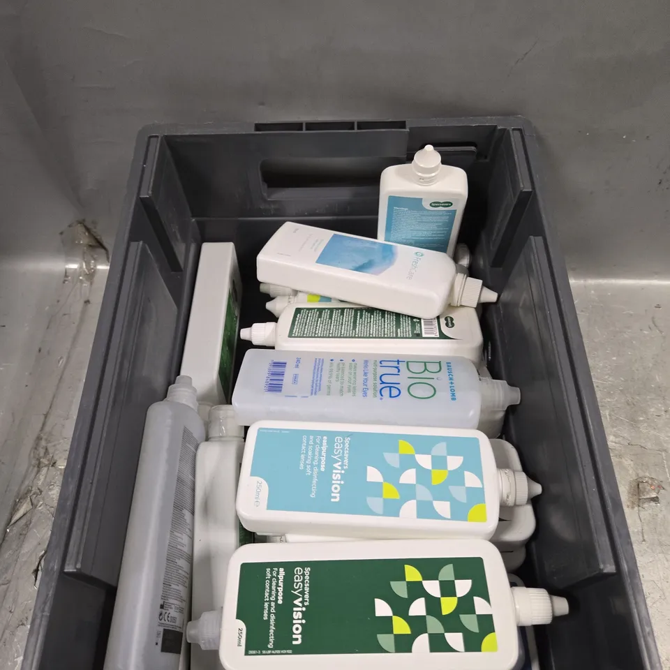 APPROXIMATELY 25 ASSORTED CONTACT LENS SOLUTION PRODUCTS - COLLECTION ONLY 