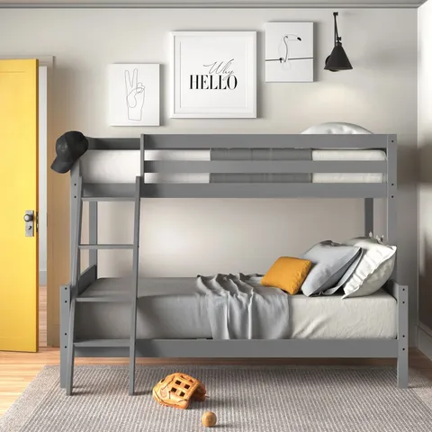 BOXED BUCKINGHAM STANDARD BUNK BED EMMORE GREY (2 BOXES)