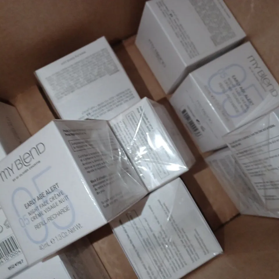 LOT OF APPROX 11 X 40ML MY BLEND 05 EARLY AGE ALERT NIGHT FACE CREME