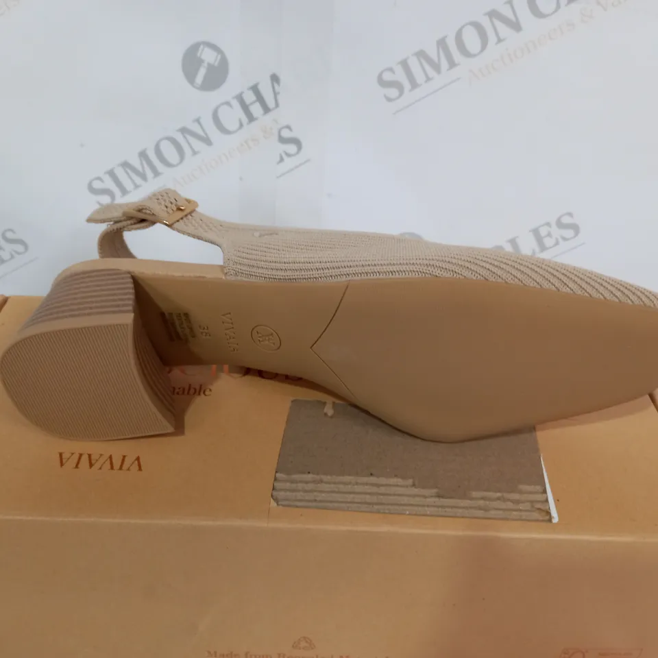 BOXED VIVAIA MELODY SLINGBACK - BEIGE SIZE EU38