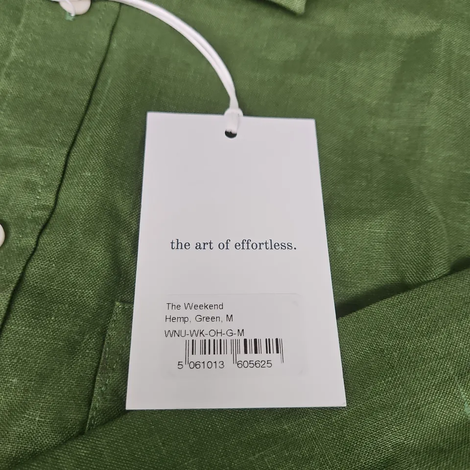 WNU THE WEEKEND HEMP GREEN SHIRT – MEN'S, SIZE M
