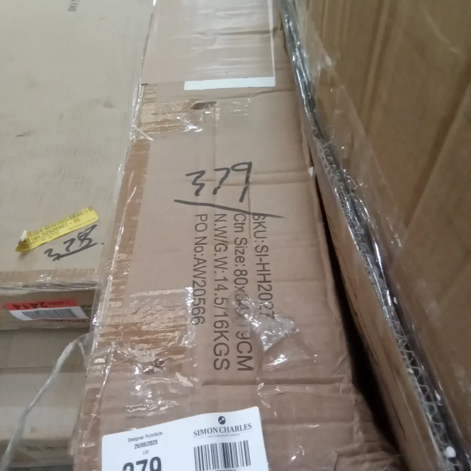 BOXED SESSE BOOKCASE - RED WOODGRAIN 