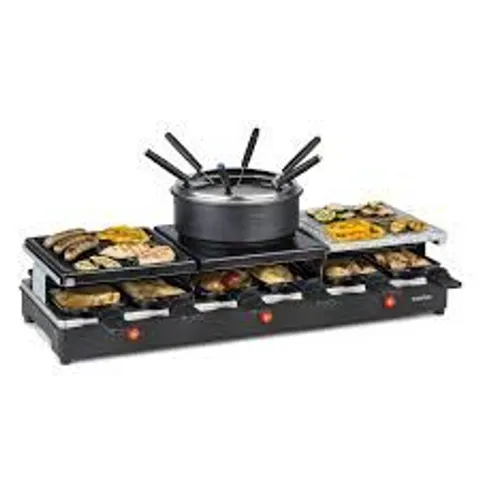 BOXED KLARSTEIN RACLETTE AND FONDUE SET