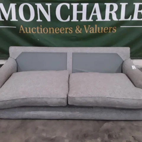 QUALITY DESIGNER 2 SEATER SOFA - GREY FABRIC