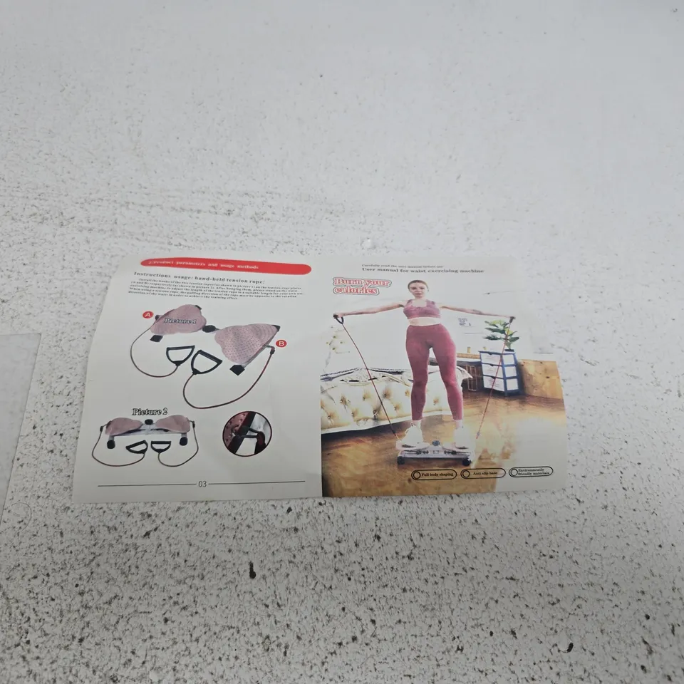 EXERCISE DEVICE BOXED WITH INSTRUCTIONS