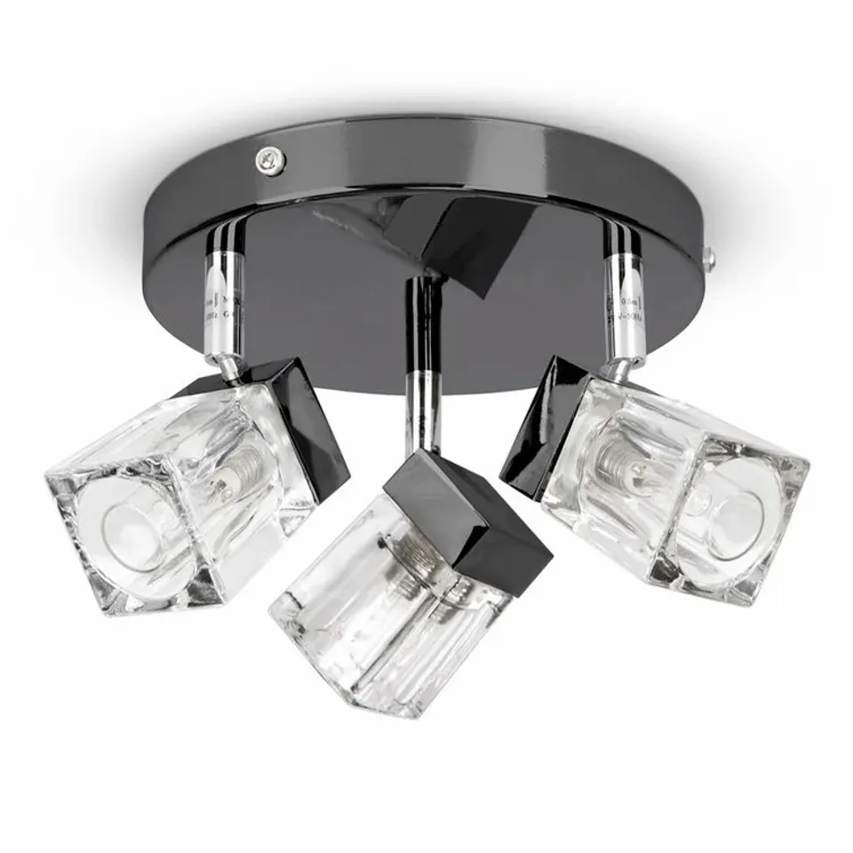 BOXED ESHLEMAN 3-LIGHT CEILING SPOTLIGHT- BLACK