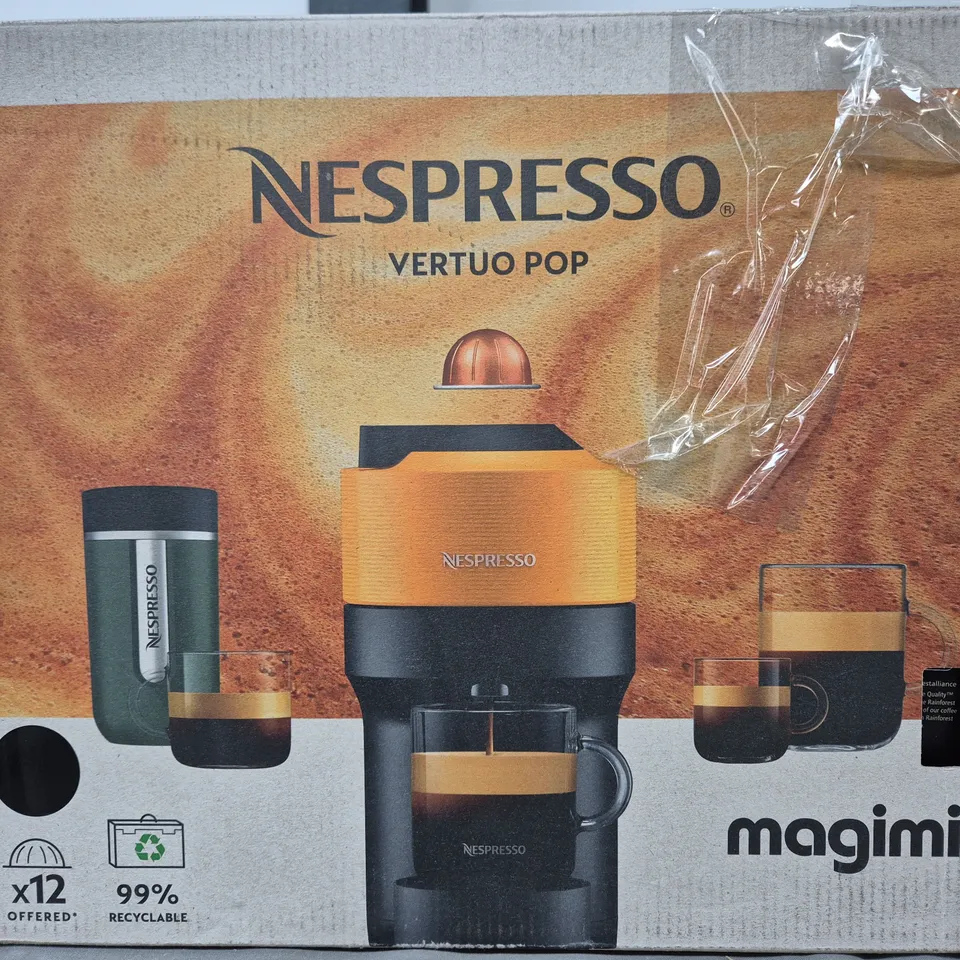 BOXED NESPRESSO VERTUO POP MAGIMIX COFFEE MACHINE - BLACK