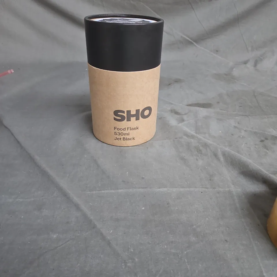 SHO Food Flask 530ml Jet Black