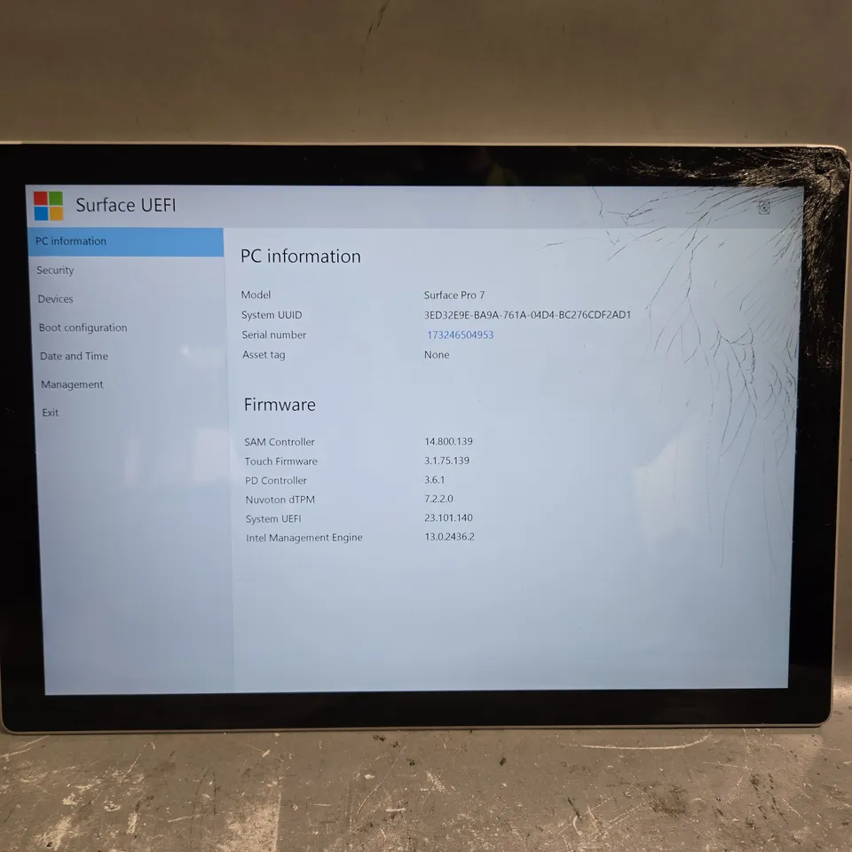 MICROSOFT SURFACE PRO 7