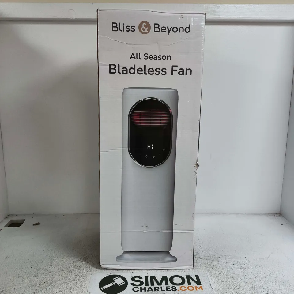 BOXED BLISS & BEYOND ALL SEASON BLADELESS FAN