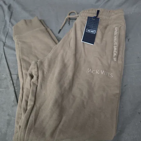 JACK & JONES JACQUARD JOGGERS IN FAWN - LARGE