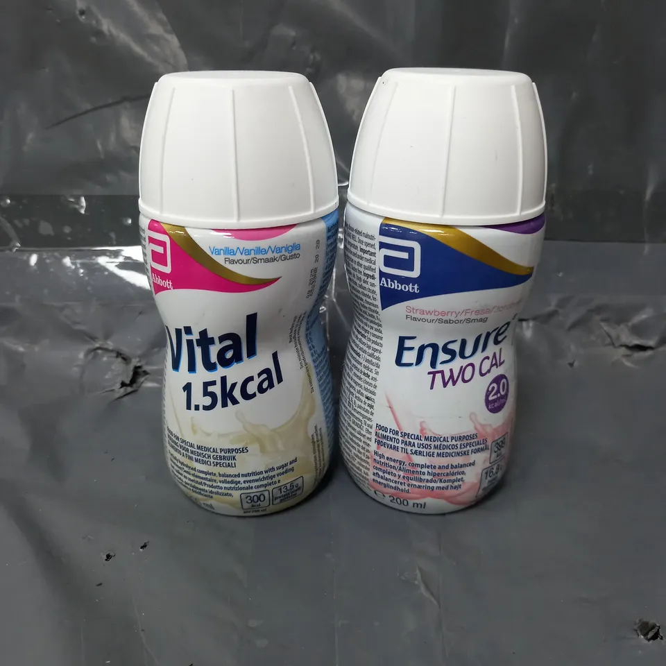 APPROXIMATELY 20 ASSORTED NUTRITION DRINKS TO INCLUDE - ENSURE 2 CAL STRAWBERRY - VITAL 1.5 CAL VANILLA - COLLECTION ONLY