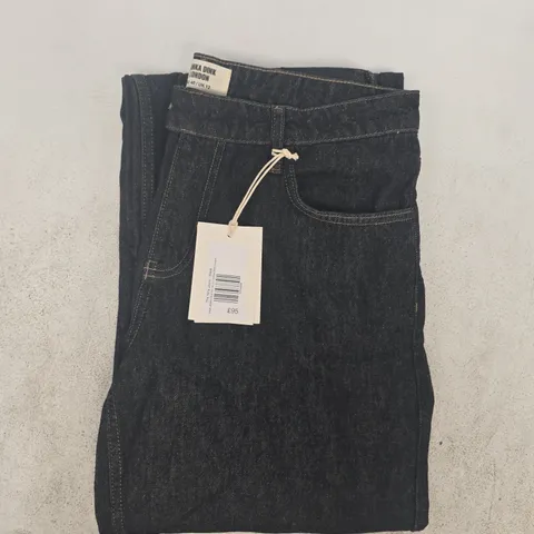 MINKA DINK LONDON - THE NINA JEANS IN BLACK SIZE UK 12