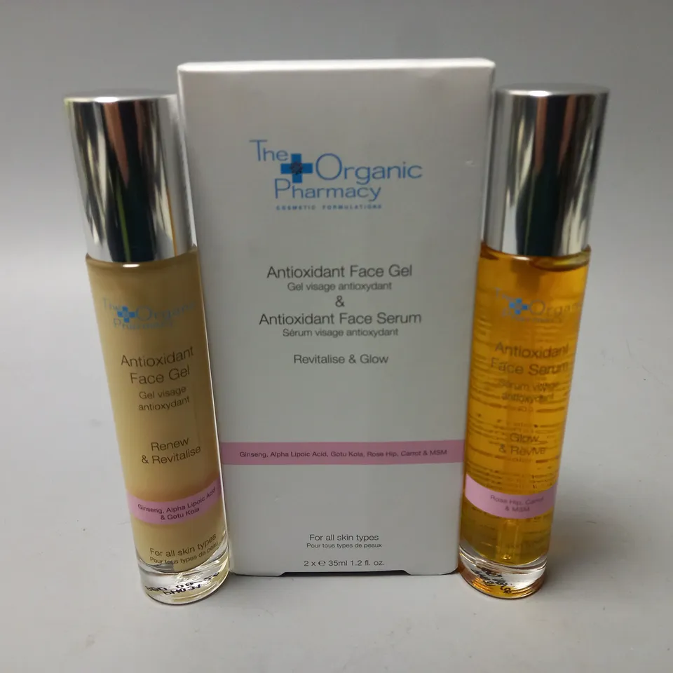 BOXED THE ORGANIC PHARMACY ANTIOXIDANT FACE GEL (35ml) & ANTIOXIDANT FACE SERUM (35ml)