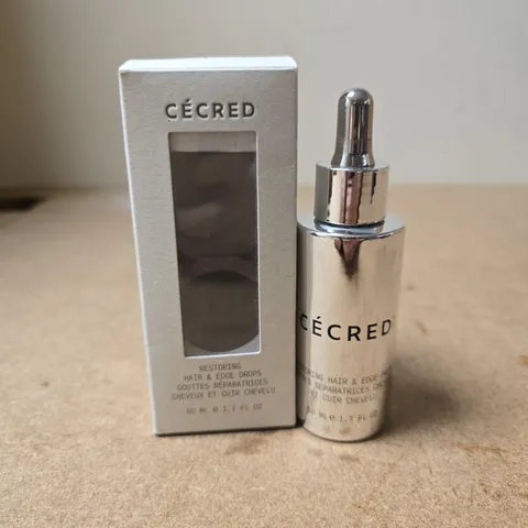 BOXED CÉCRED RESTORING HAIR & EDGE DROPS, 50 ML