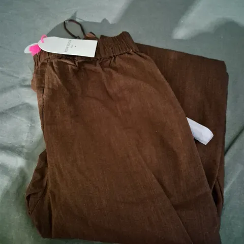 MONSOON DRAWSTRING PANTS IN RUST - S