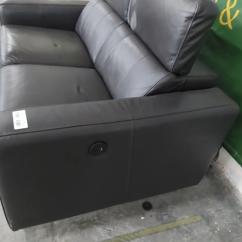 DESIGNER ITALIAN STYLE TWO SEATER SOFA WITH ADJUSTABLE HEADRESTS 