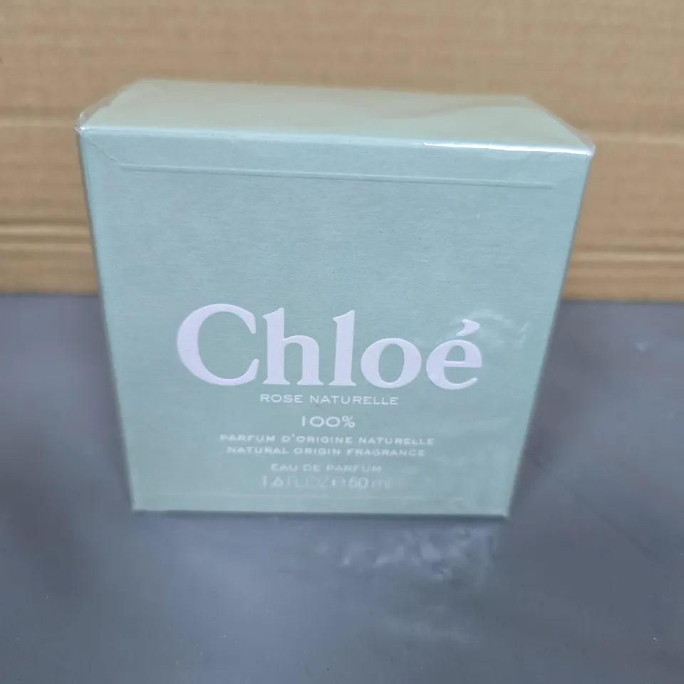 BOXED CHLOE ROSE NATURELLE 100% NATURAL ORIGIN FRAGRANCE EAU DE PARFUM 50ML