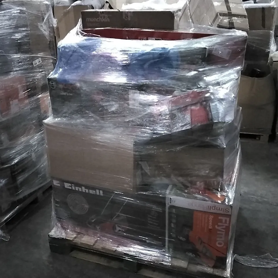 PALLET OF APPROXIMATELY 18 UNPROCESSED RAW RETURN HOUSEHOLD AND ELECTRICAL GOODS TO INCLUDE;