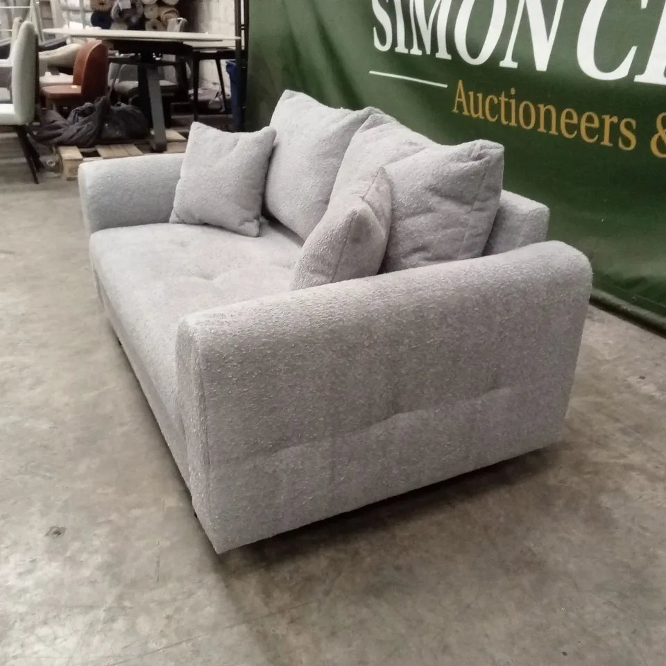 RUNE 2 SEATER FABRIC SOFA - GREY RRP £549