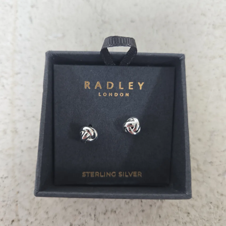 RADLEY LONDON STERLING SILVER STUD EARRINGS