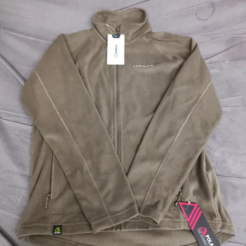 BERGHAUS ANWICK ZIP FLEECE DARK GREEN - MEDIUM