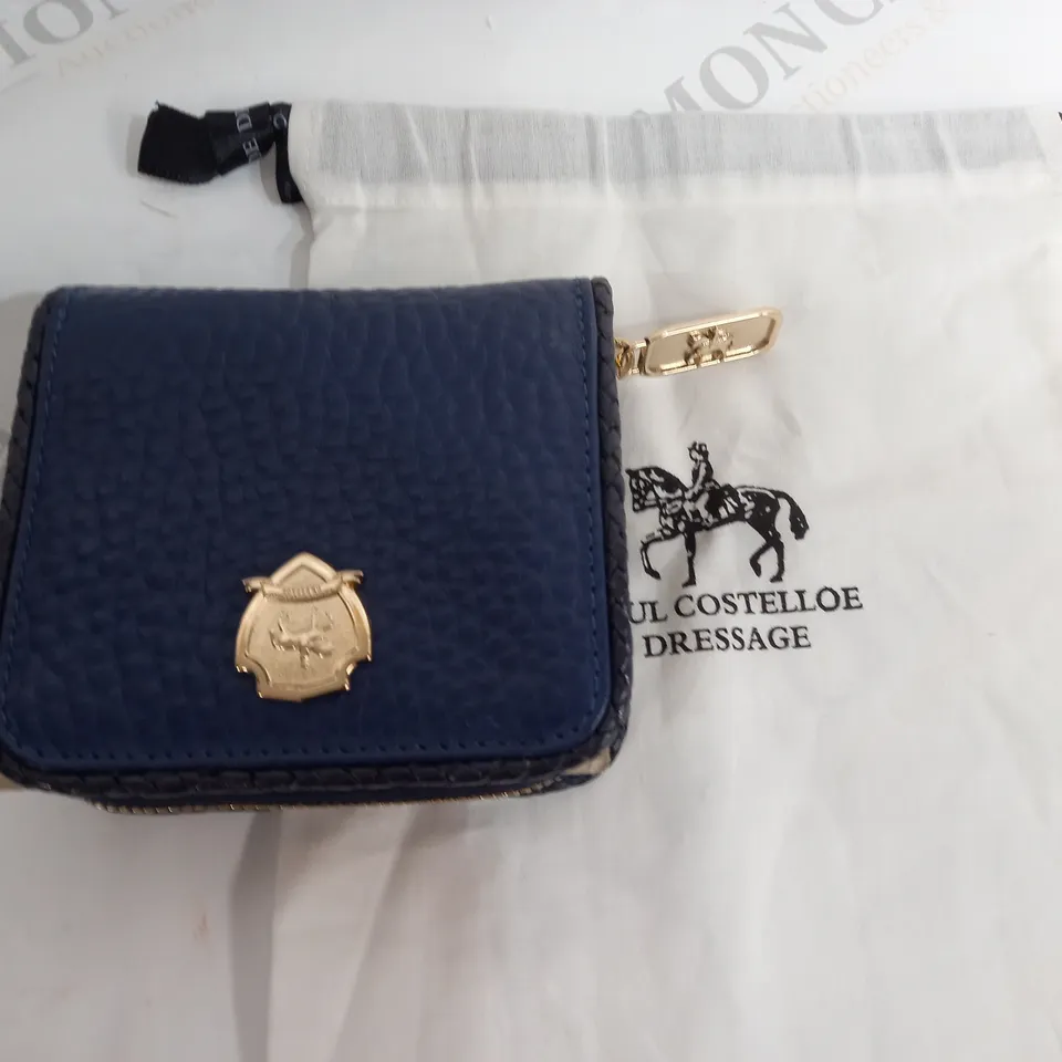 BOXED PAUL COSTELLOE DRESSAGE BLUE PURSE
