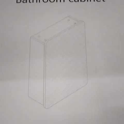 BOXED BATHROOM CABINET WITN MIRROR