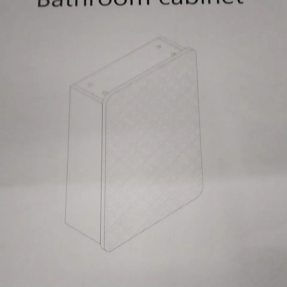BOXED BATHROOM CABINET WITN MIRROR 