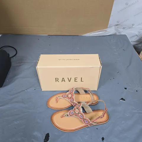 RAVEL BEADED SANDALS – WOMEN'S FOOTWEAR, UK 6, BOXED