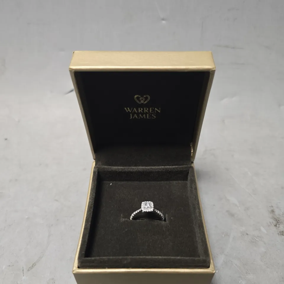 BOXED WARREN JAMES ENGAGEMENT RING 