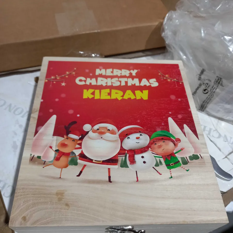KIDS CHRISTMAS WOODEN SWEET BOX 