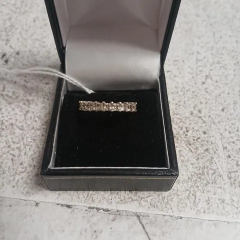 DIAMONIQUE PLATINUM PLATED RING