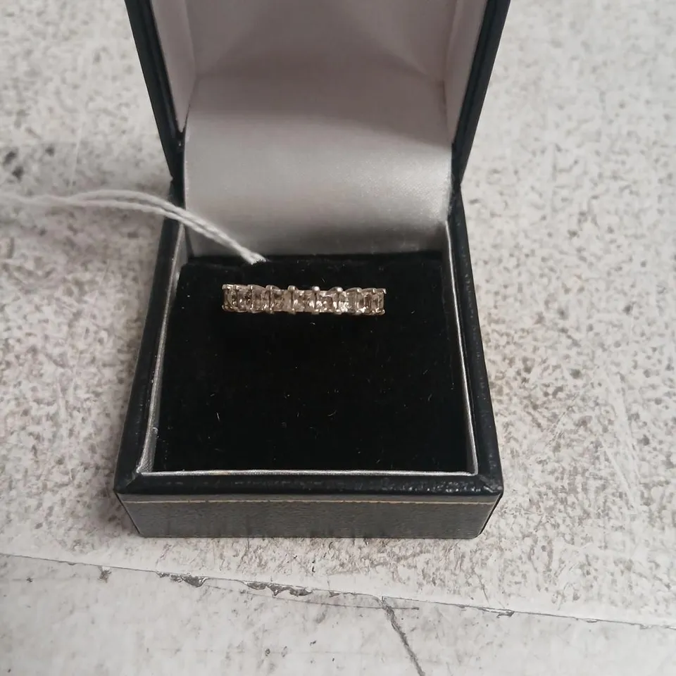 DIAMONIQUE PLATINUM PLATED RING