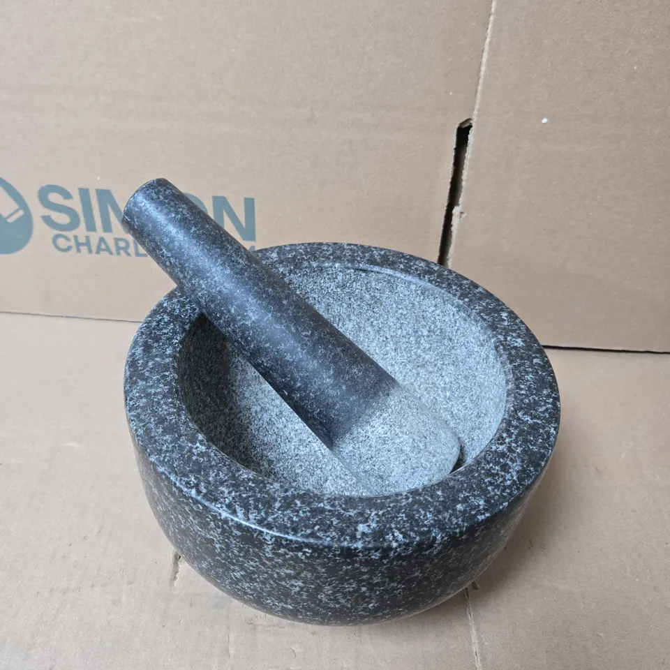 GRANITE MORTAR AND PESTLE