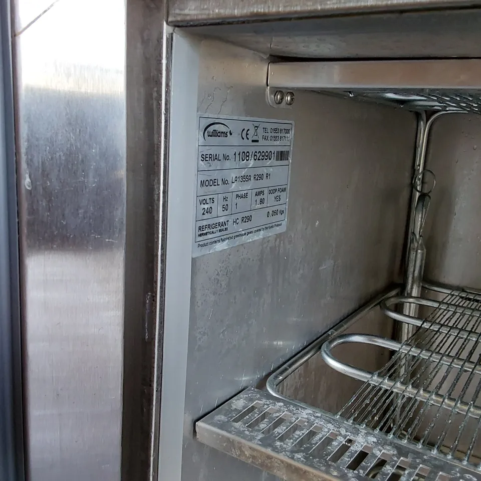 WILLIAMS AMBER UNDERCOUNTER FREEZER LA135-SA 135LTR