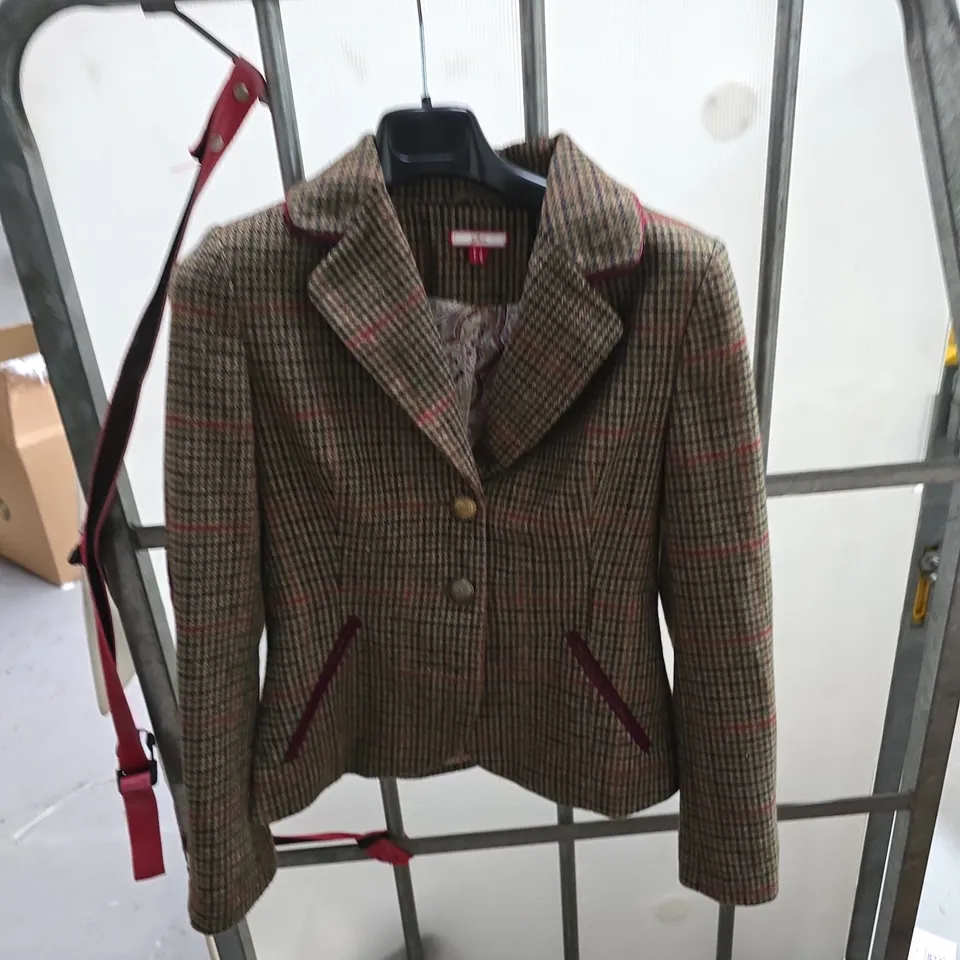 JOE BROWNS TWEED CHECK BLAZER – UK 8
