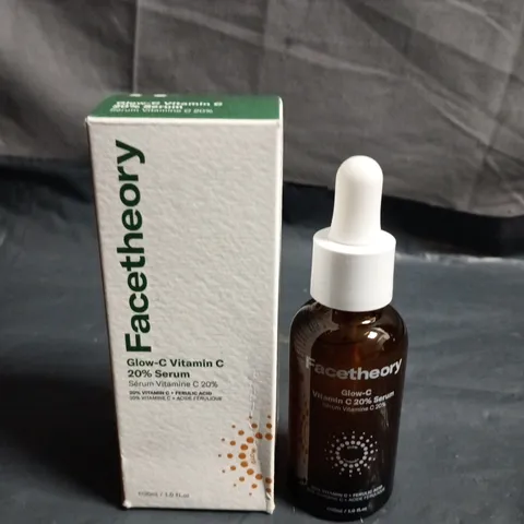 FACETHEORY GLOW-C VITAMIN C SERUM 20% – 30ML BOXED