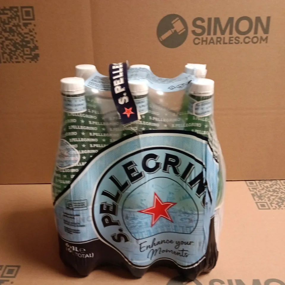 SAN PELLEGRINO SPARKLING MINERAL WATER – 6 X BOTTLES