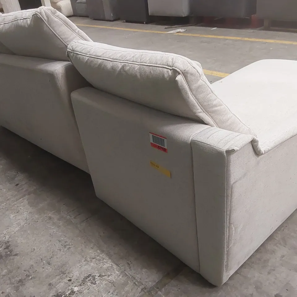 QUALITY DESIGNER FABRIC UPHOLSTERED CORNER SOFA BED WITH STORAGE