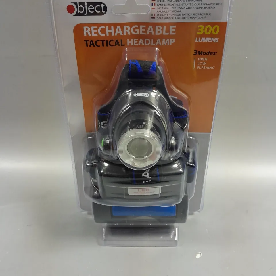 4 OBJECT PRODUCTS RECHARGEABLE TACTICAL HEADLAMPS
