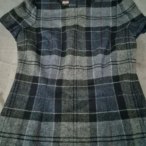 BARBOUR WINTER TARTAN SHORT SLEEVE DRESS UK SIZE 14